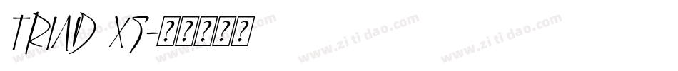 Triad XS字体转换